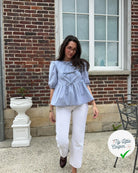 POPELINE DE COTON  SATIN TESSITURA MONTI 1911 GRIS BLEUTÉ - My Little Coupon