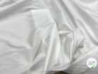 POPELINE DE COTON STRETCH BLANC 97% COTON - My Little Coupon