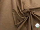 POPELINE DE COTON STRETCH LÈGEREMENT SATINÉE MOCHA 145CM - My Little Coupon