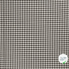 POPELINE DE COTON TISSU FIL TEINT CARREAUX NOIR - My Little Coupon