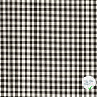 POPELINE DE COTON TISSU FIL TEINT CARREAUX NOIR - My Little Coupon