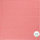POPELINE DE COTON TISSU FIL TEINT CARREAUX ROUGE - My Little Coupon