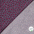 POPELINE DE COTON TISSU IMPRIMÉ PANTHER POURPRE - My Little Coupon