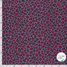 POPELINE DE COTON TISSU IMPRIMÉ PANTHER POURPRE - My Little Coupon