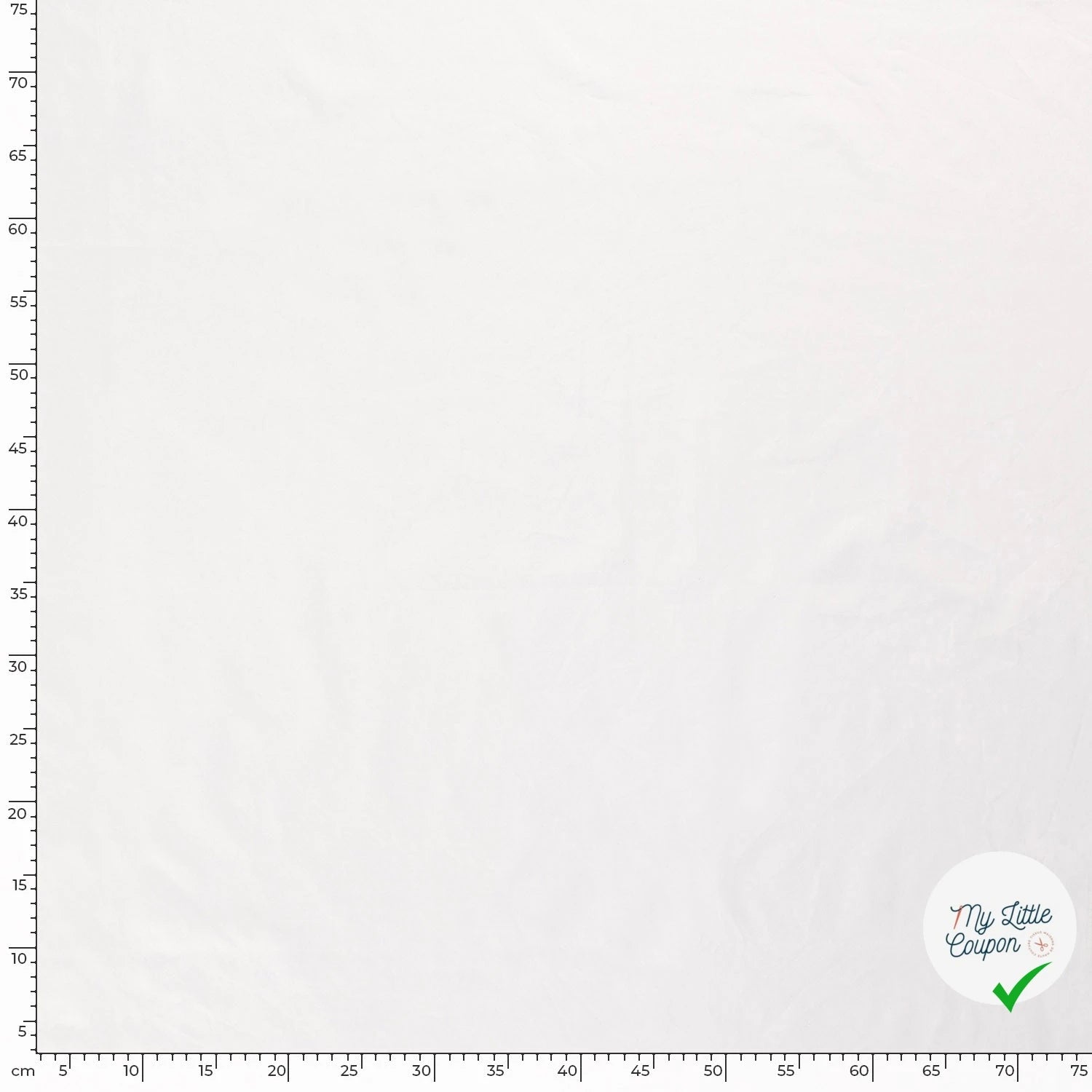 POPELINE DE COTON TISSU UNICOLORE BLANC OPTIQUE - My Little Coupon