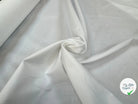 POPELINE DE COTON UNI BLANC 100% COTON - My Little Coupon