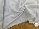 POPELINE DE COTON UNI BLANC FINE RAYURES - My Little Coupon