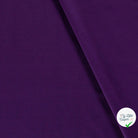 POPELINE DE COTON UNICOLORE AUBERGINE - My Little Coupon