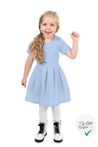 POPELINE DE COTON UNICOLORE BLEU BEBE - My Little Coupon