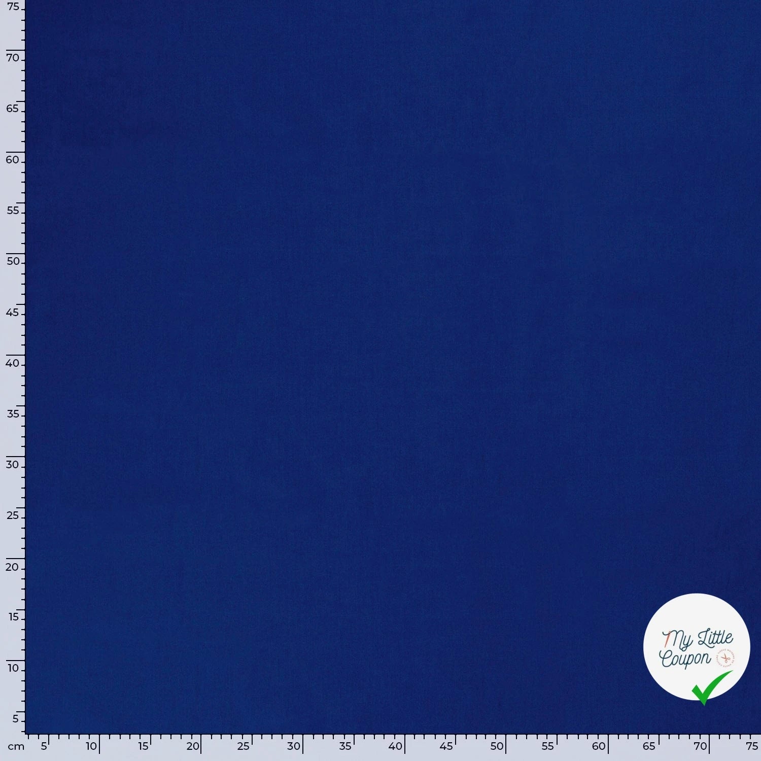 POPELINE DE COTON UNICOLORE COBALT - My Little Coupon