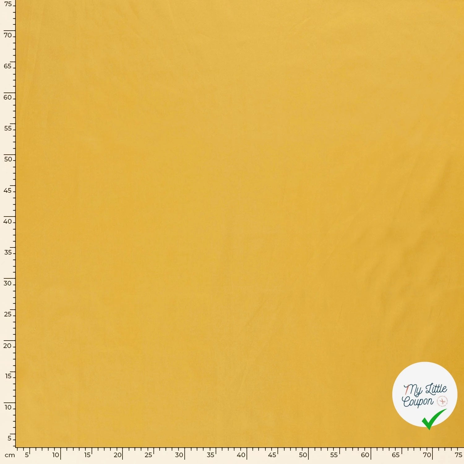 POPELINE DE COTON UNICOLORE JAUNE - My Little Coupon