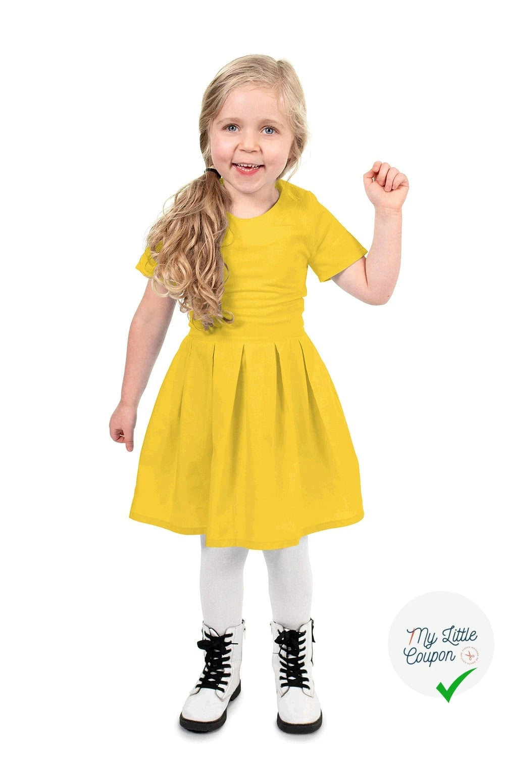 POPELINE DE COTON UNICOLORE JAUNE - My Little Coupon