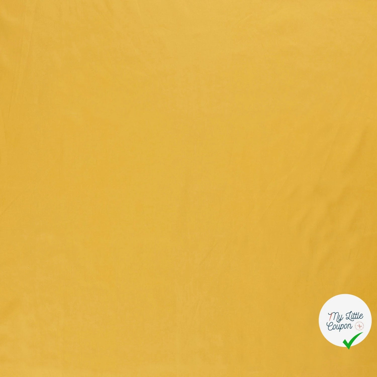 POPELINE DE COTON UNICOLORE JAUNE - My Little Coupon