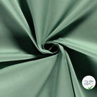 POPELINE DE COTON UNICOLORE MENTHE FONCEE - My Little Coupon