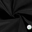POPELINE DE COTON UNICOLORE NOIR - My Little Coupon