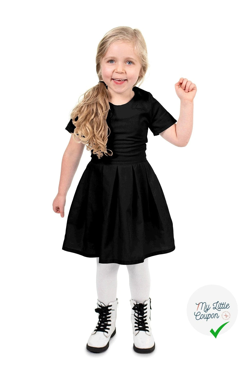POPELINE DE COTON UNICOLORE NOIR - My Little Coupon