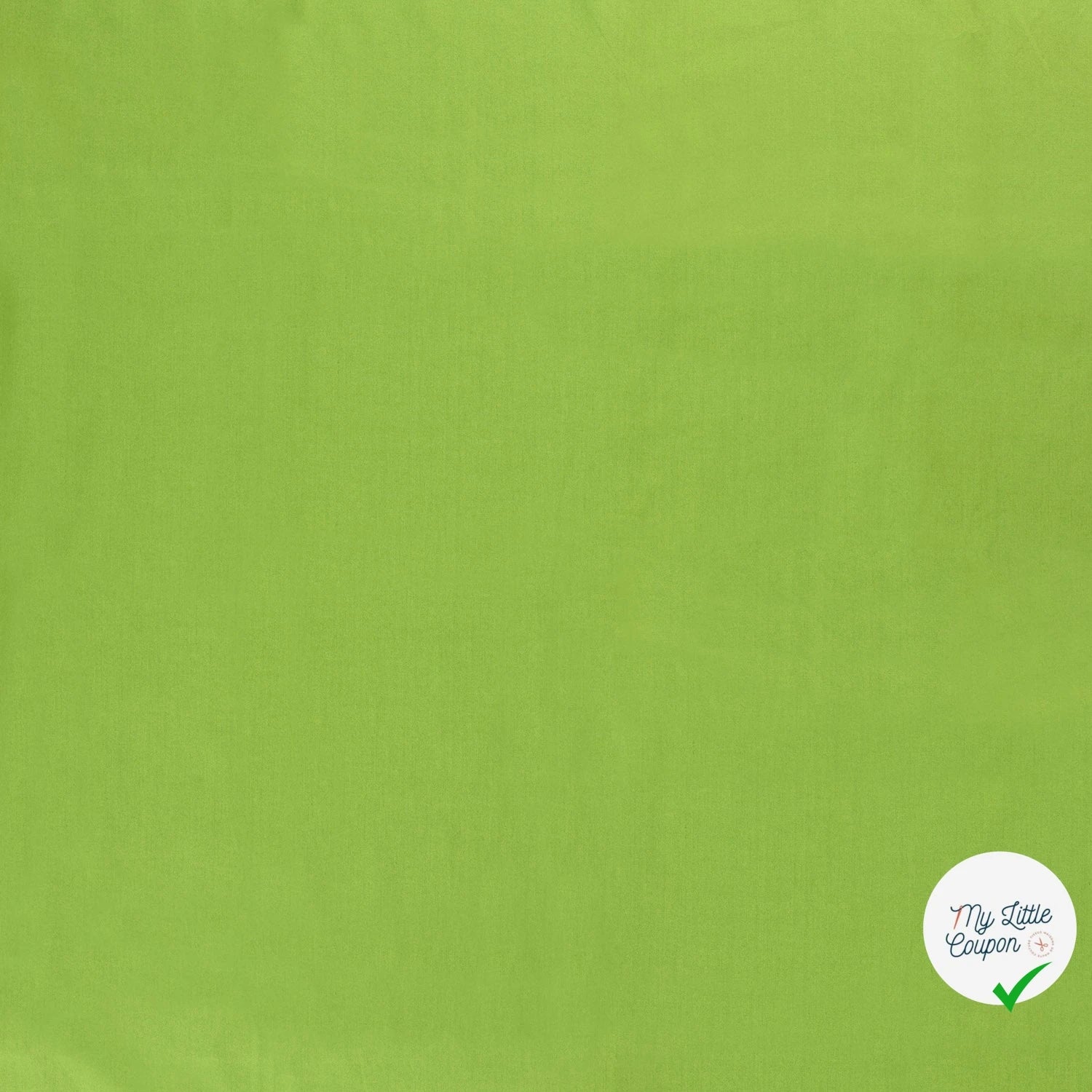 POPELINE DE COTON UNICOLORE VERT CITRON - My Little Coupon