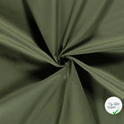 POPELINE DE COTON UNICOLORE VERT KAKI - My Little Coupon