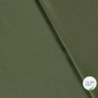 POPELINE DE COTON UNICOLORE VERT KAKI - My Little Coupon