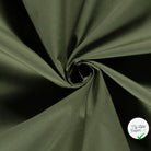POPELINE DE COTON UNICOLORE VERT KAKI - My Little Coupon