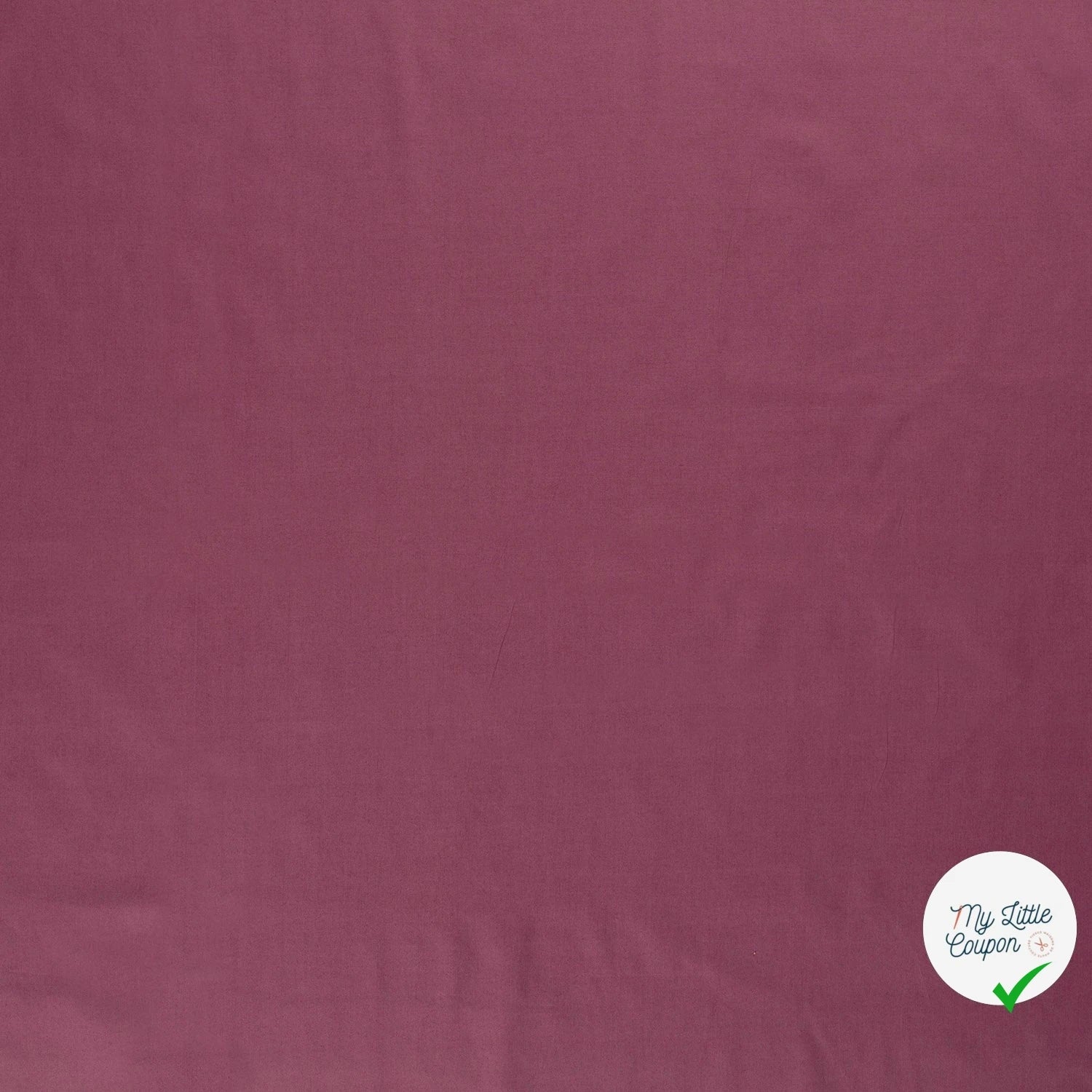 POPELINE DE COTON UNICOLORE VIEUX ROSE - My Little Coupon