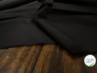 POPELINE DE COTON UNIE NOIR AVEC ELASTHANNE EFFET SATINÉ - My Little Coupon