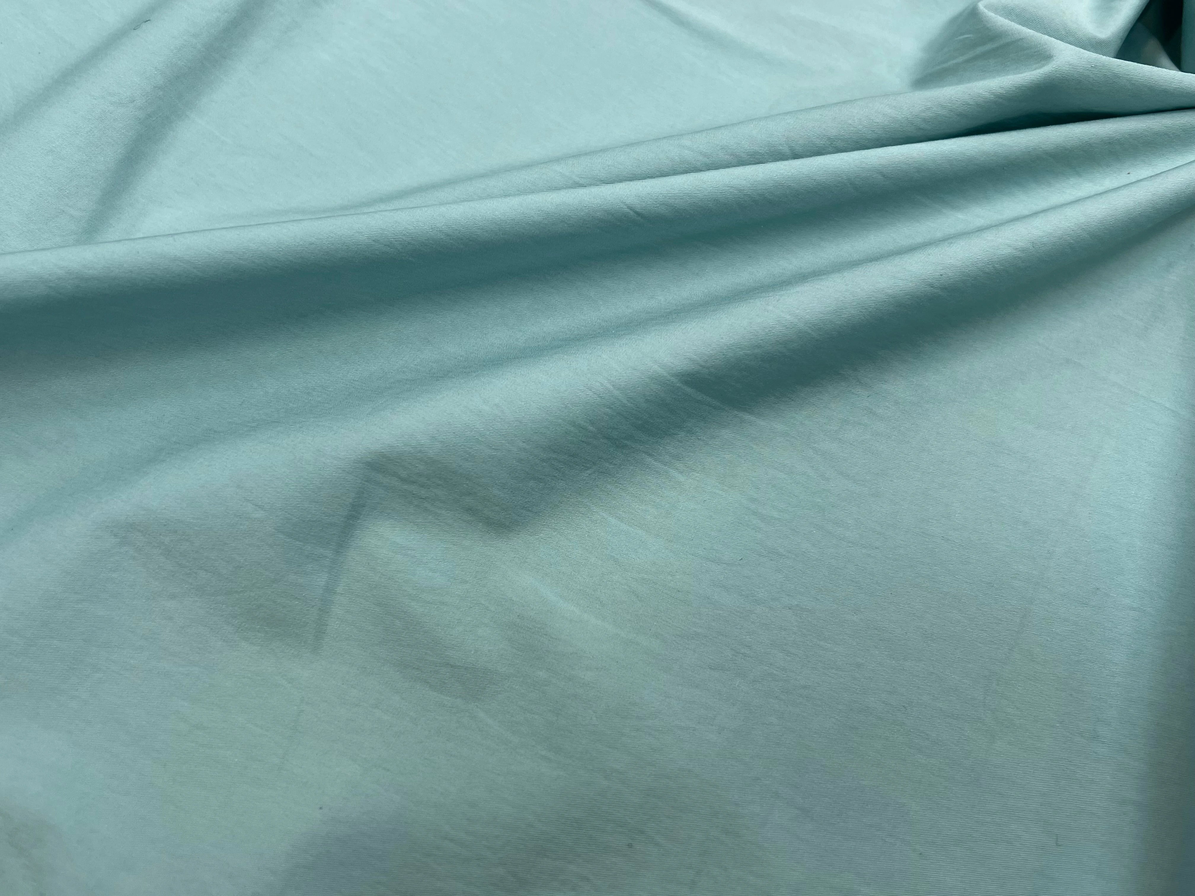 POPELINE DE COTON VERT D'EAU 145CM - My Little Coupon