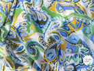 POPELINE DE VISCOSE 100%CV PAISLEY IMPRIMÉ NUMÉRIQUE VERT OLIVE - My Little Coupon