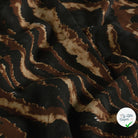 Popeline de viscose abstrait noir
