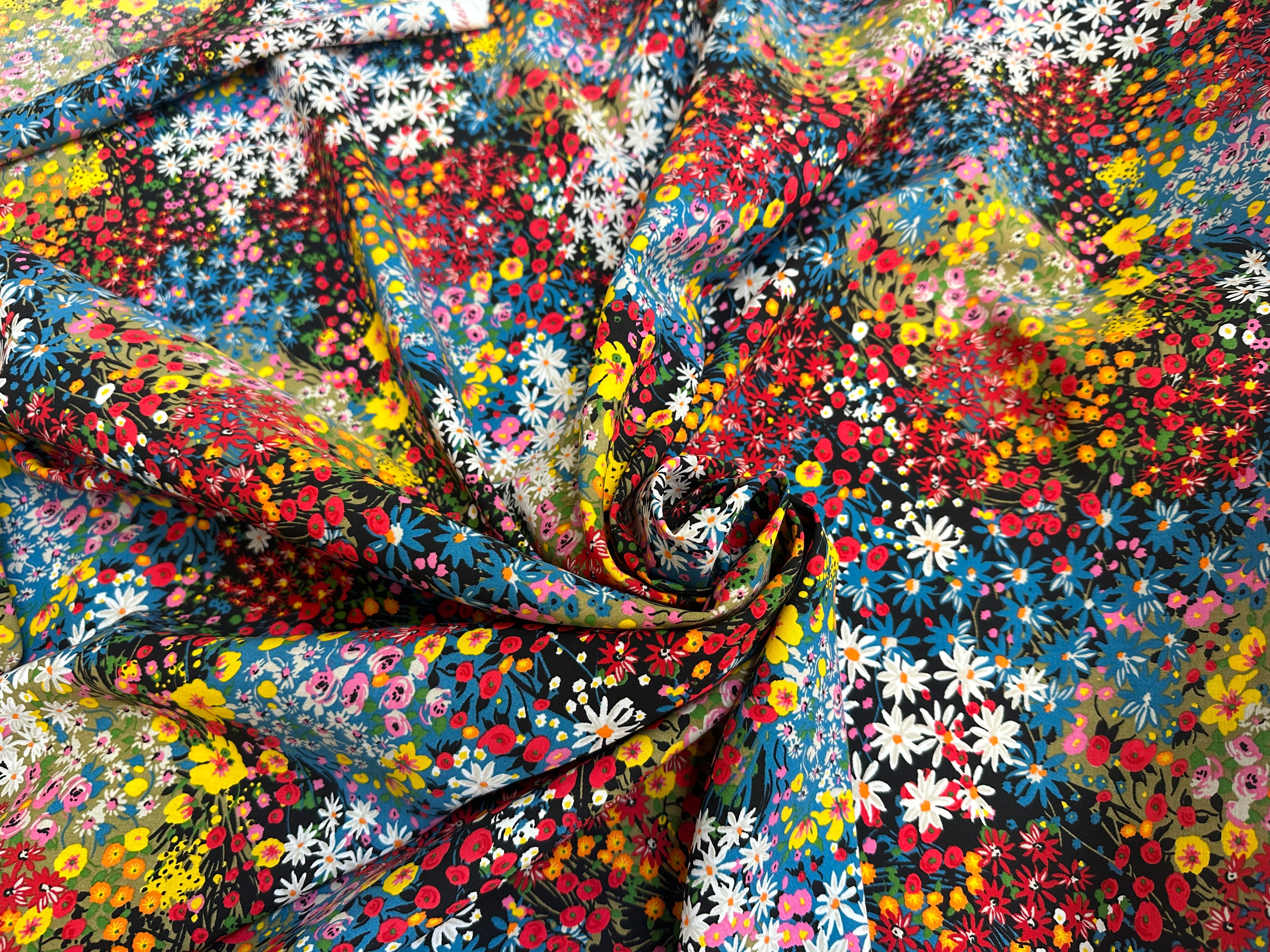 POPELINE DE VISCOSE ALICIA NOIR OEKO-TEX - My Little Coupon