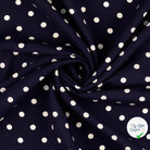 POPELINE DE VISCOSE BLEU - My Little Coupon