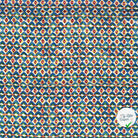 POPELINE DE VISCOSE IMPRIMÉ ABSTRAIT INDIGO - My Little Coupon