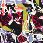 POPELINE DE VISCOSE IMPRIMÉ ABSTRAIT POURPRE - My Little Coupon