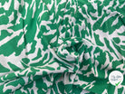 POPELINE DE VISCOSE TISSU IMPRIMÉ CAMOUFLAGE VERT - My Little Coupon