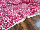 POPELINE DE VISCOSE TISSU IMPRIMÉ FLEURS FUCHSIA - My Little Coupon