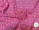 POPELINE DE VISCOSE TISSU IMPRIMÉ FLEURS FUCHSIA - My Little Coupon