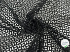 POPELINE DÉCOUPÉE EN GÉOMÉTRIE NOIRE - My Little Coupon - tissu - coudre