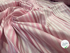 POPELINE EMERISEE COTON RAYURES ROSES - My Little Coupon