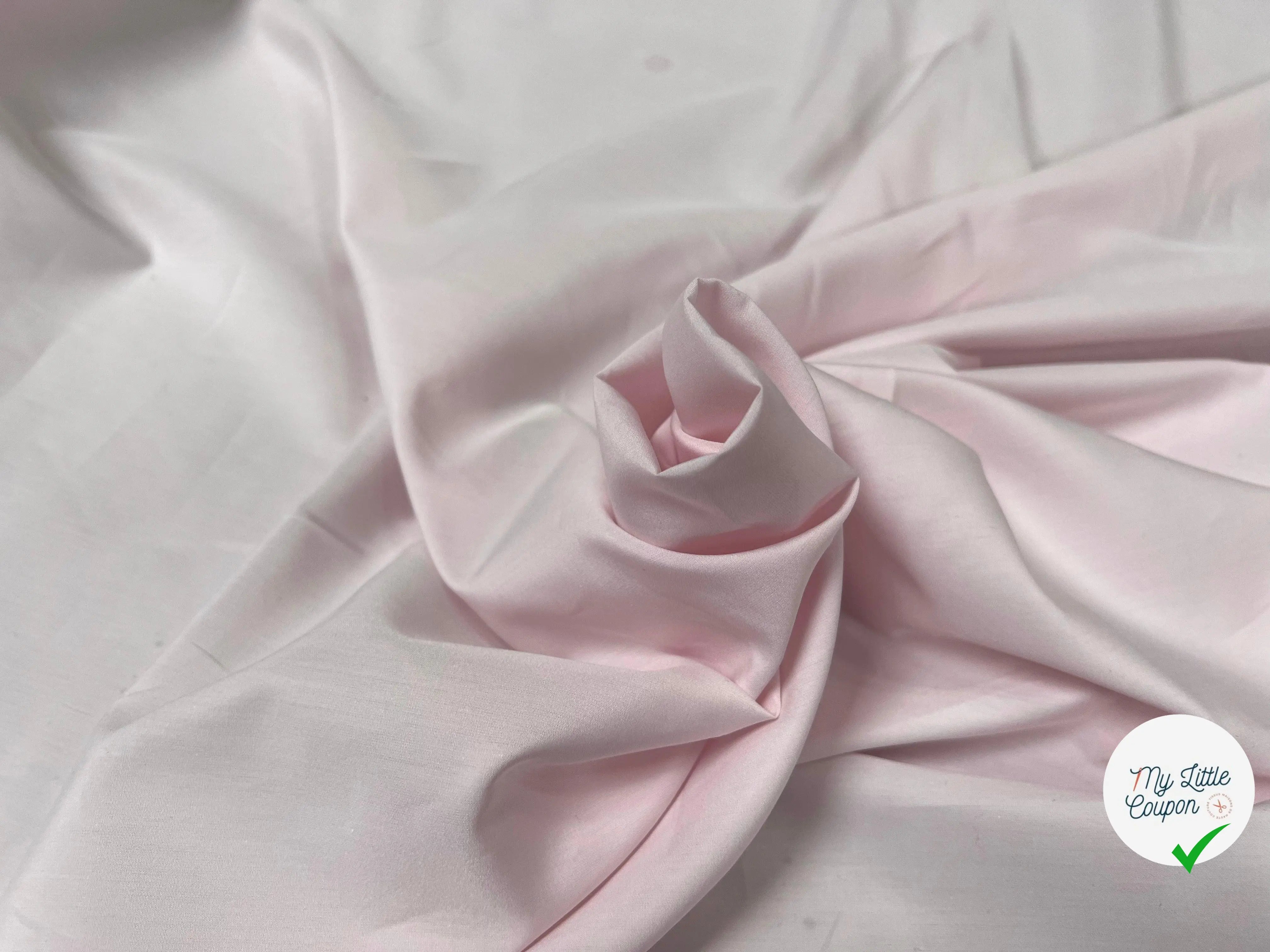 POPELINE FINE DE COTON BABY PINK - My Little Coupon - tissu - coudre