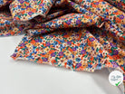 POPELINE IMPRIMÉ JASMINE MULTICOLORE - My Little Coupon - tissu - coudre