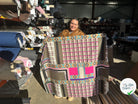 POPELINE IMPRIMÉE À GROS MOTIFS PERU ET TARTAN TENDANCE ROSE MLC INTERN