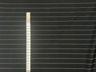 POPELINE IMPRIMÉE RAYURES FICELLE FOND NOIR MSO