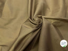 POPELINE LOURDE STRETCH BEIGE FONCÉ 98% COTON EFFET CRAQUANT - My Little Coupon