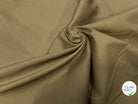 POPELINE LOURDE STRETCH BEIGE FONCÉ 98% COTON EFFET CRAQUANT - My Little Coupon