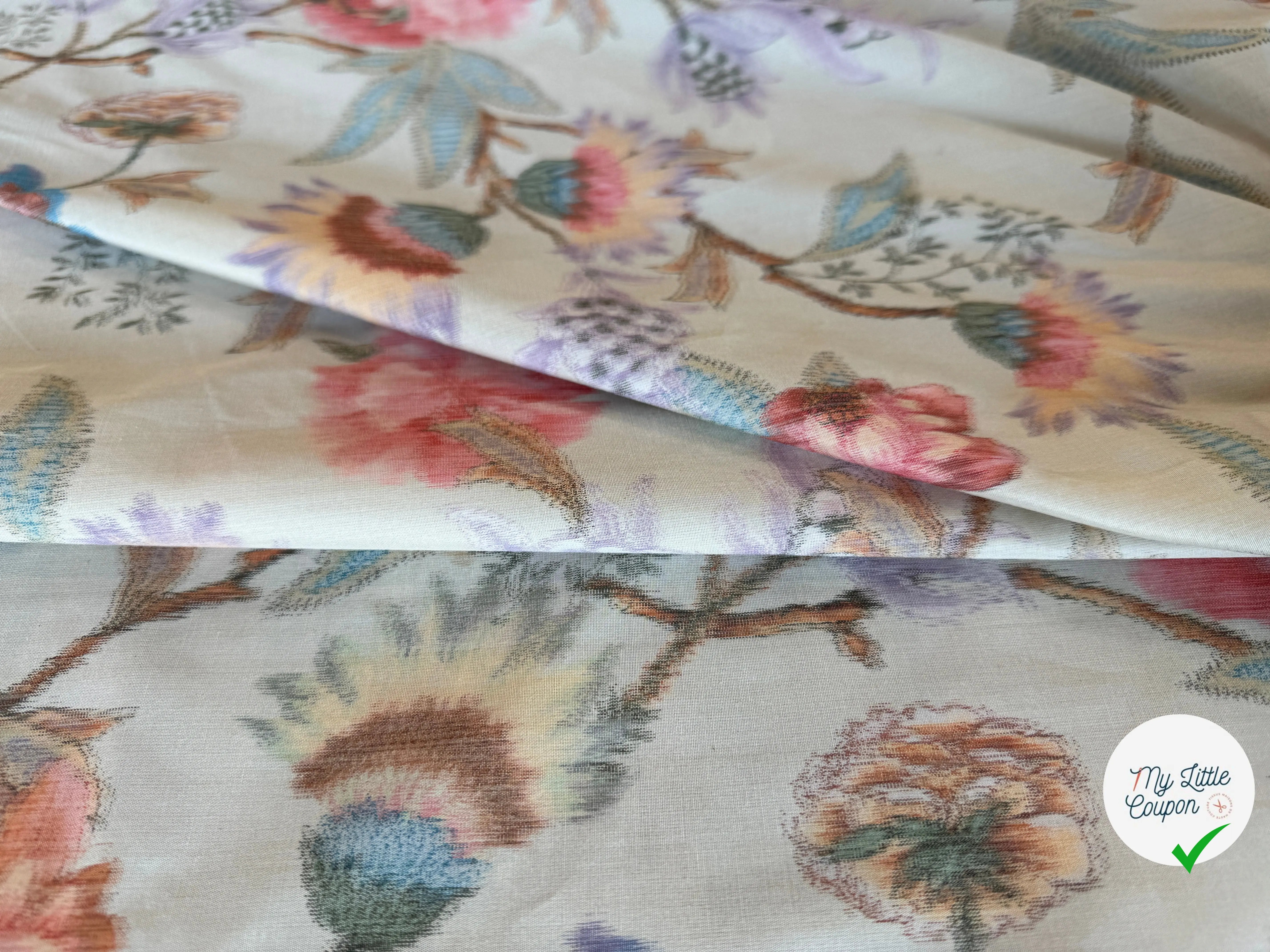 POPELINE OFFICINA FIORI ASTRATTI - My Little Coupon