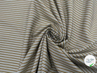 POPELINE RAYURES OCRES VERT BLANC CLASSIQUE ET ÉLÉGANT - My Little Coupon - tissu - coudre