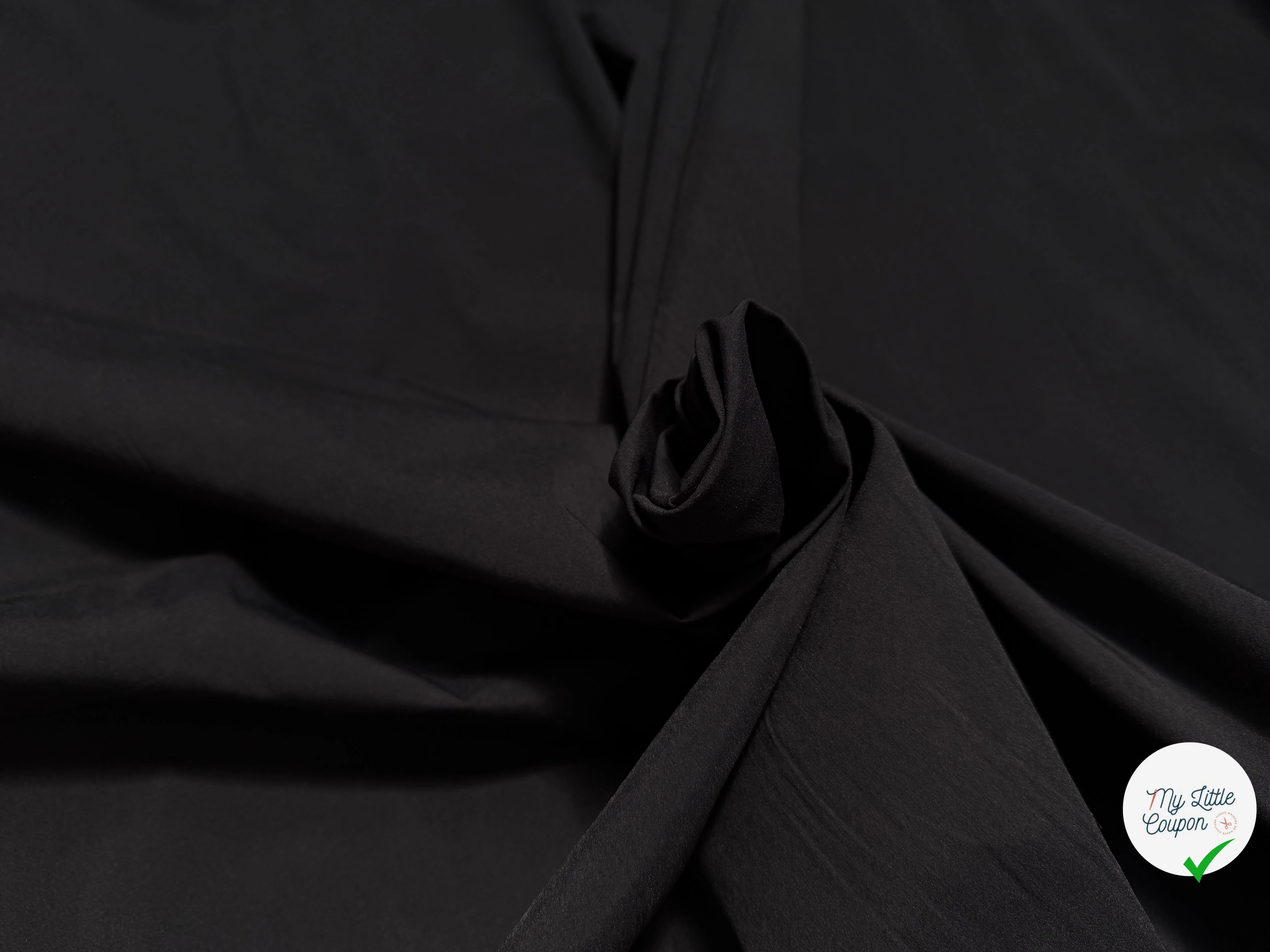 POPELINE ULTRA STRETCH NOIR - My Little Coupon