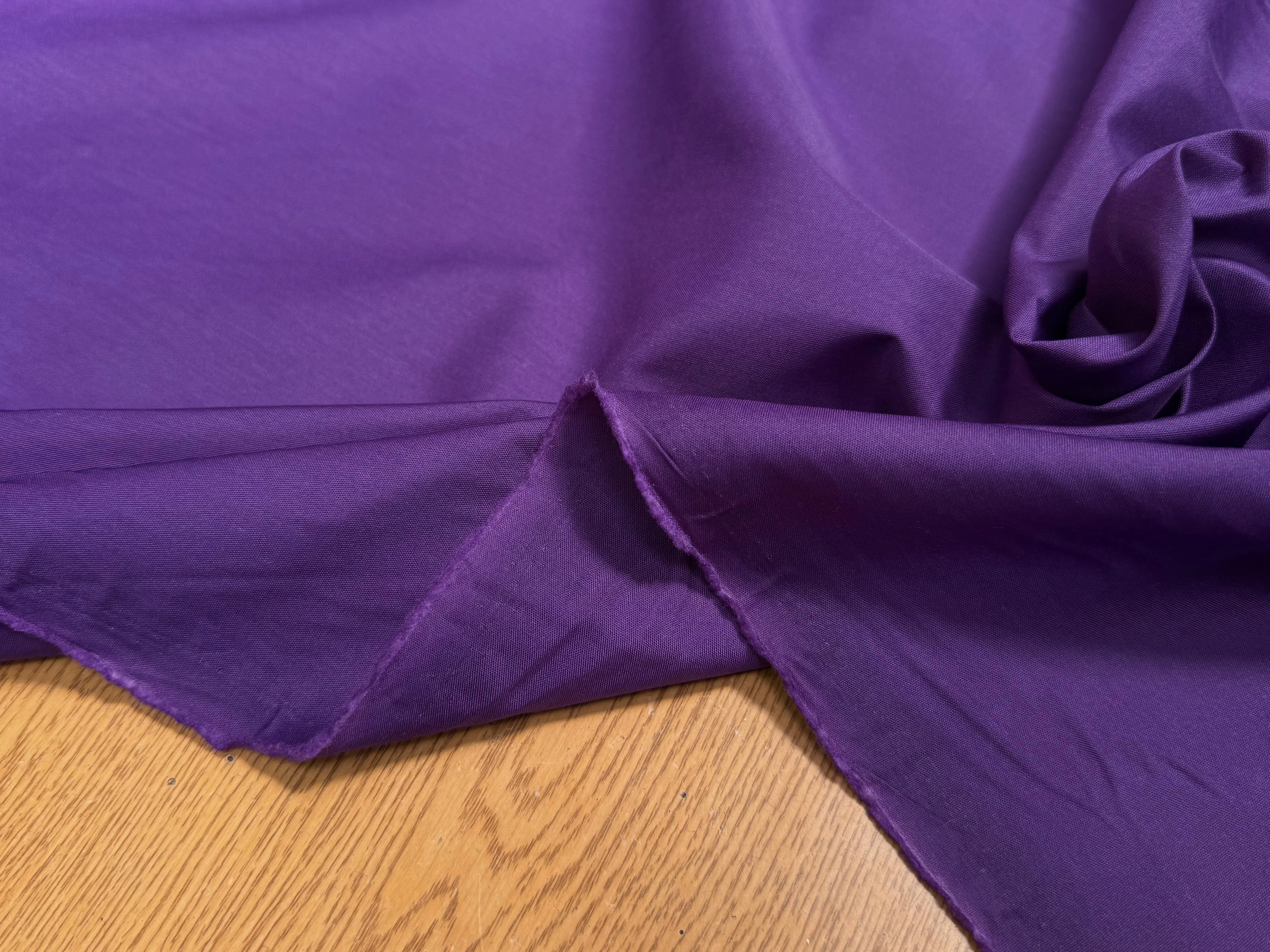 POPELINE UNIE VIOLET CRAQUANTE - My Little Coupon