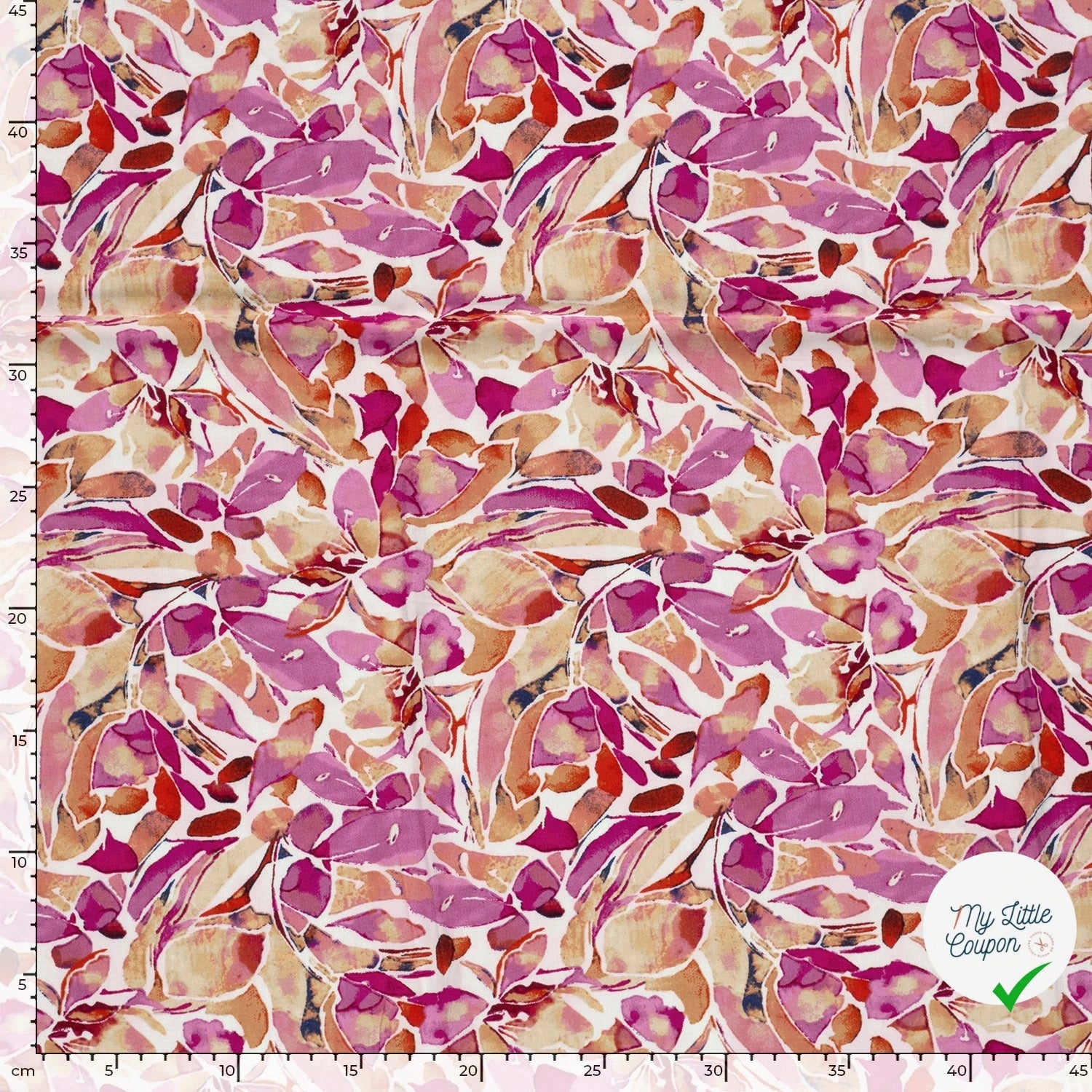 POPELINE VISCOSE DIGITAL DIGI FLOWERS - My Little Coupon