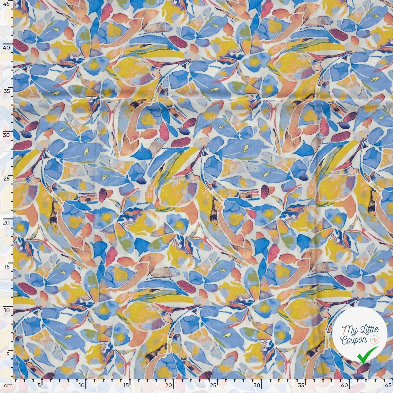 POPELINE VISCOSE DIGITAL FLOWERS 2 - My Little Coupon